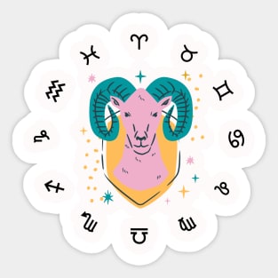 Aries Signs Are Bad Ass Sticker